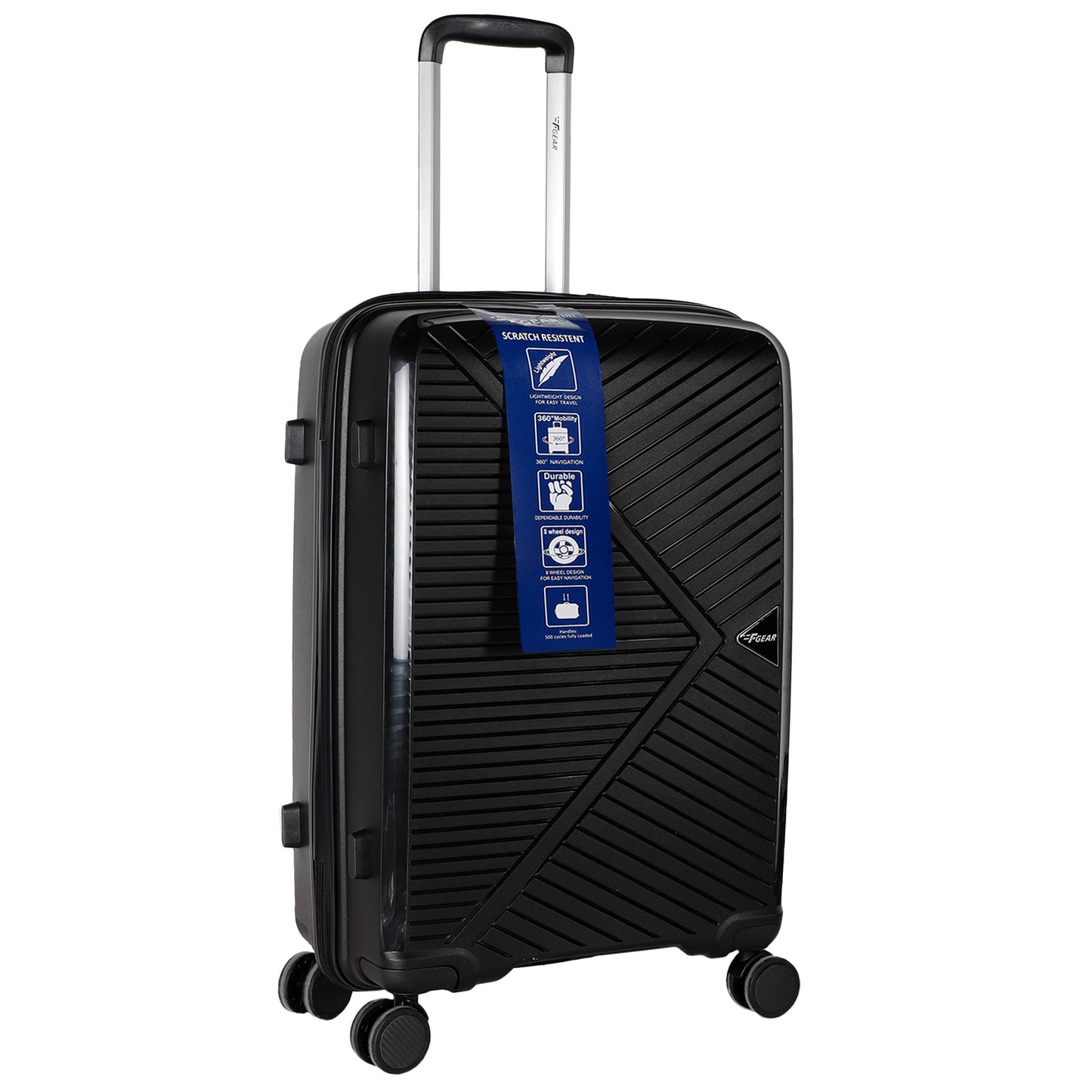 Eagle PP03 28" Black Large Check-in Suitcase