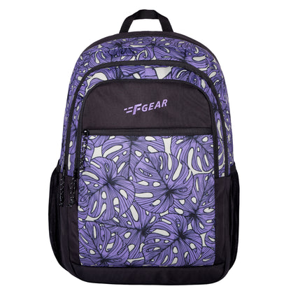 Cohort 36L Lavender Black Palm Backpack
