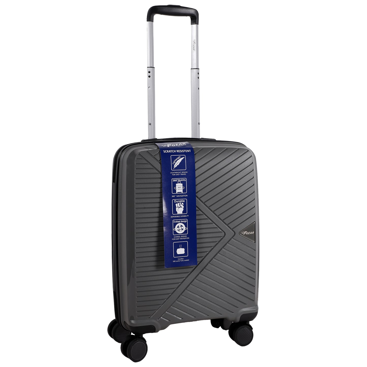 Eagle PP03 20" Grey Cabin (Small) Suitcase