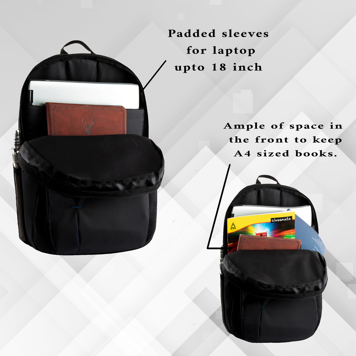 Odin 40L Black Laptop Backpack