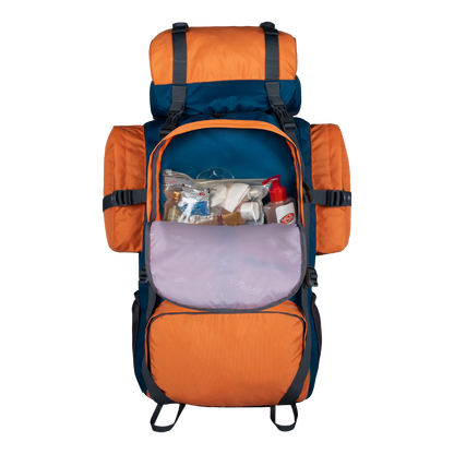Otto 58L Orange Blue Rucksack