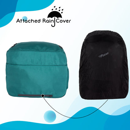 Raider 30L Aqua Blue Backpack With Rain Cover