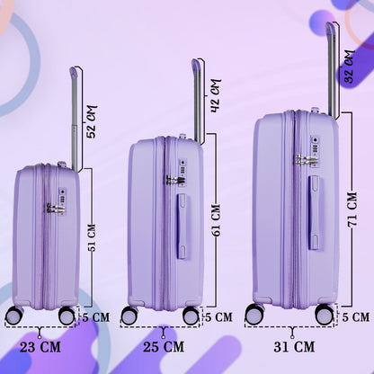 STV PP02 20" Lavender Expandable Cabin (Small) Suitcase
