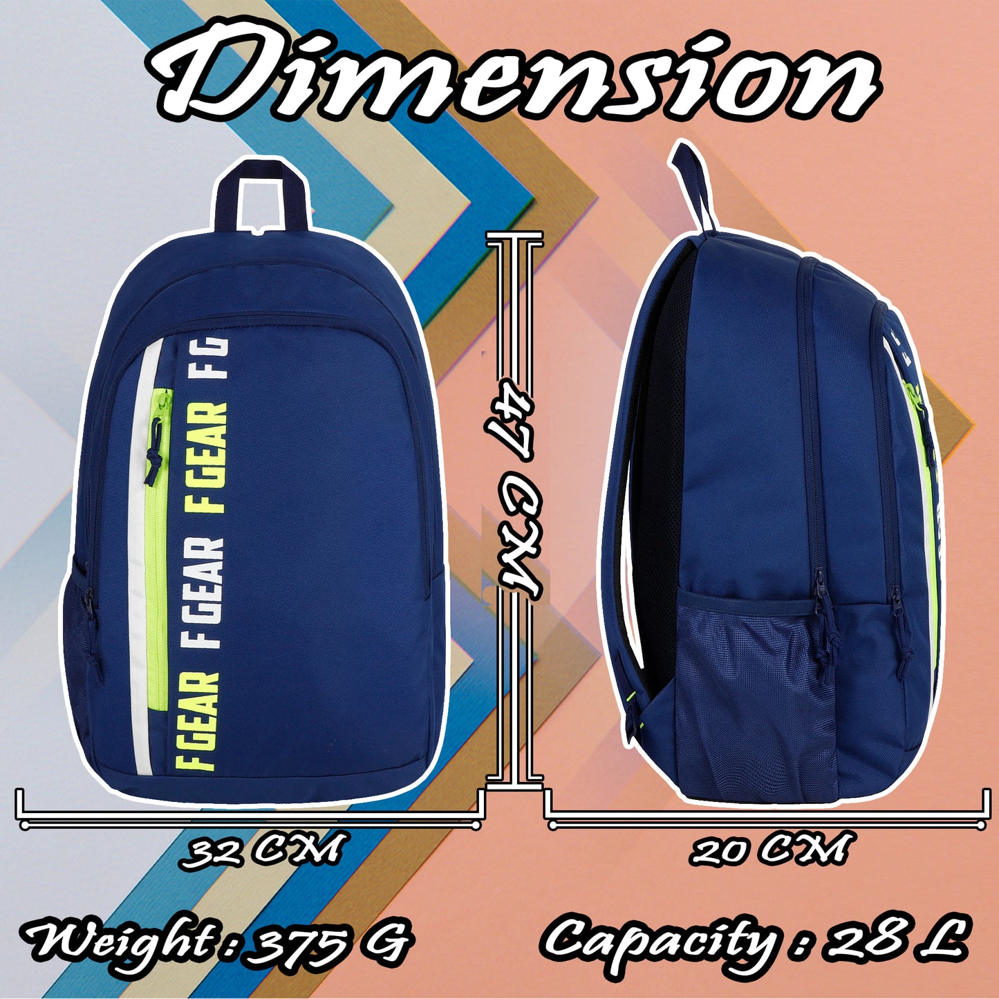 Mirth 28L Blue Backpack