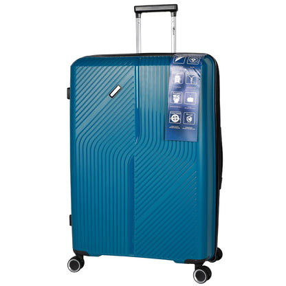 STV PP04 28" Blue Expandable Large Check- in Suitcase