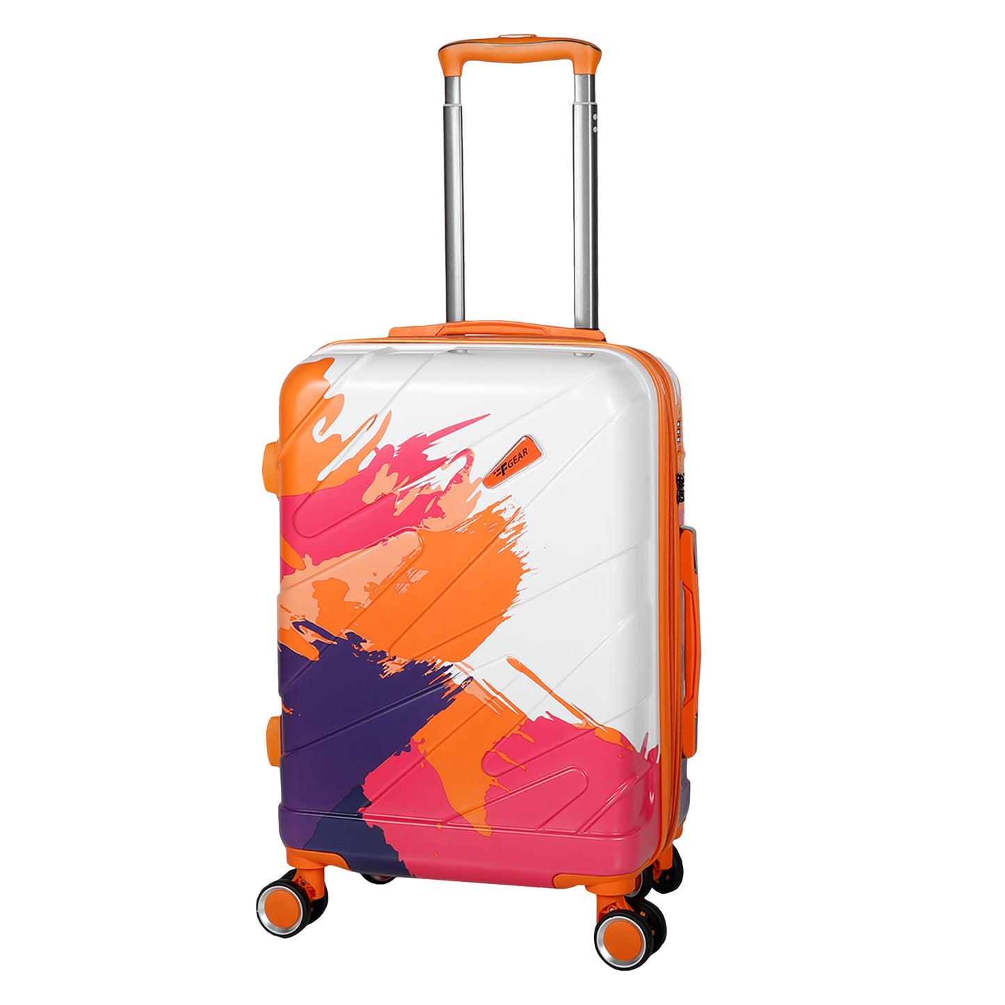 Picasso 20" Orange Expandable Cabin (Small) Suitcase