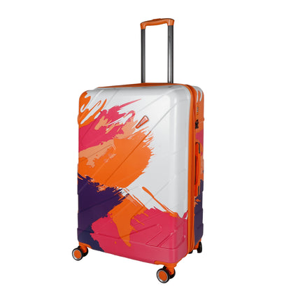 Picasso 28" Orange Expandable Large Check- in Suitcase