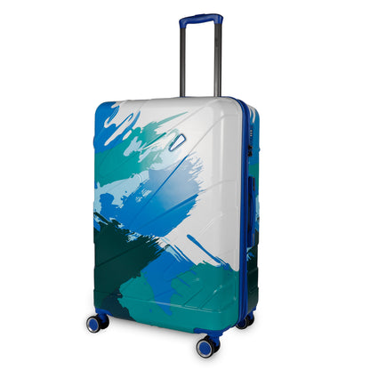 Picasso 28" Blue Expandable Large Check- in Suitcase