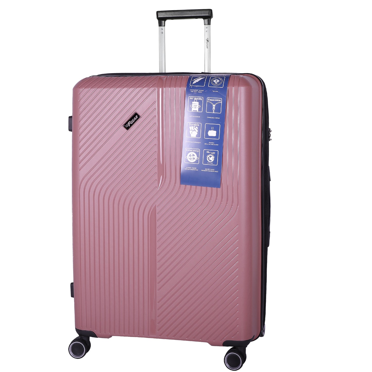 STV PP04 24" Rose Expandable Medium Check- in Suitcase