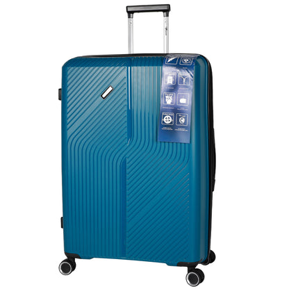 STV PP04 24" Blue Expandable Medium Check- in Suitcase