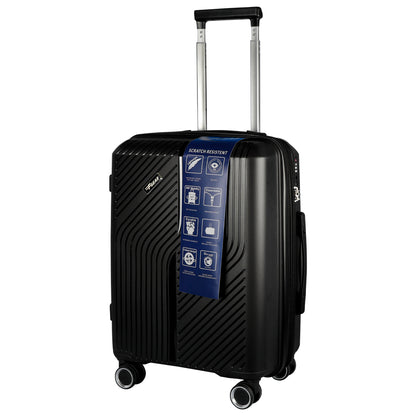 STV PP04 20" Black Expandable Cabin (Small) Suitcase