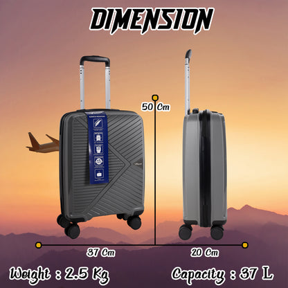 Eagle PP03 20" Grey Cabin (Small) Suitcase
