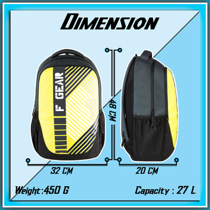 Squad 27L Yellow Grey Backpack