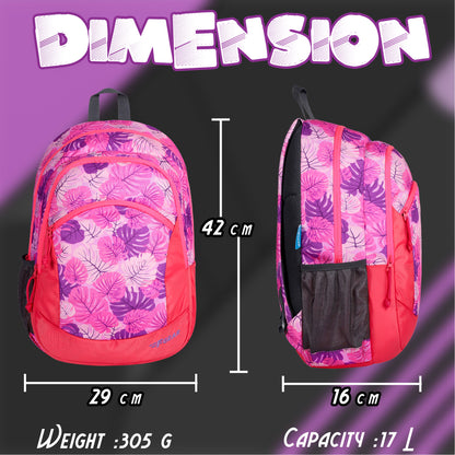 Nico 17L Tropical Pink Purple Backpack