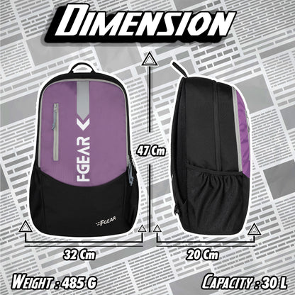 Credit 30L Grape Black Backpack