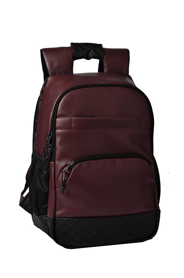 Luxur 25L Brown Anti-theft Laptop Backpack