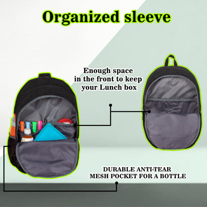Leader 34L Black and Green Backpack