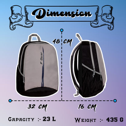 Prefect 23L Grey Navy Blue Backpack