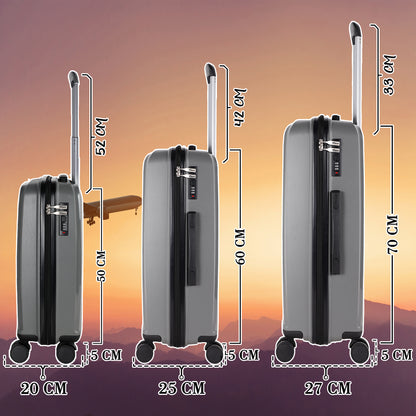 Eagle PP03 24" Grey Medium Check-in Suitcase