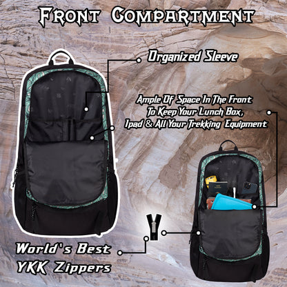 Grit 47L Green Black Palm Rucksack