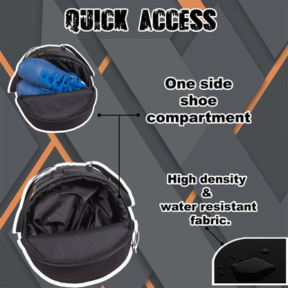 Woods 25L Black Orange Gym Bag