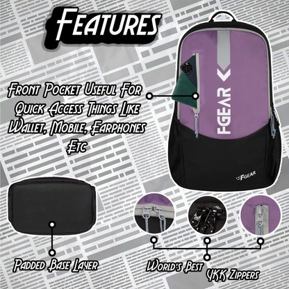 Credit 30L Grape Black Backpack