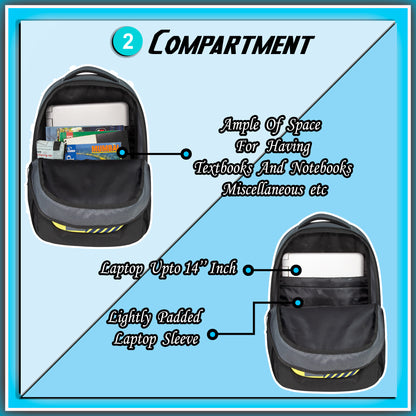 Squad 27L Yellow Grey Backpack