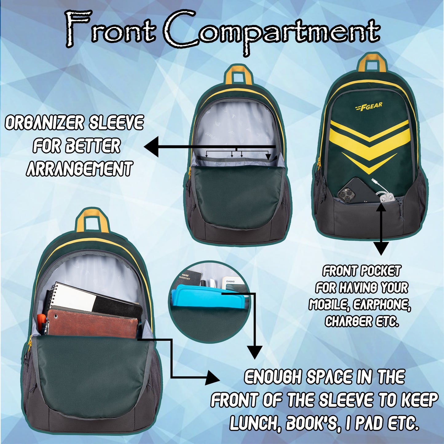 Rivet 30L Spruce Grey Backpack