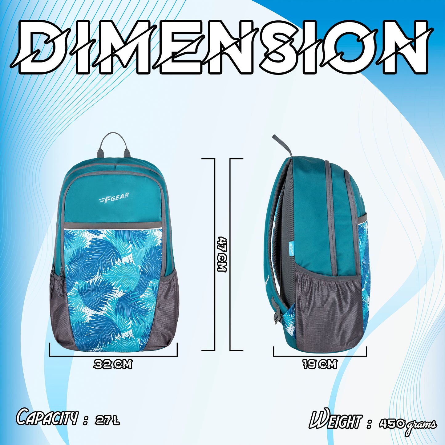 Cole 27L Aqua Backpack