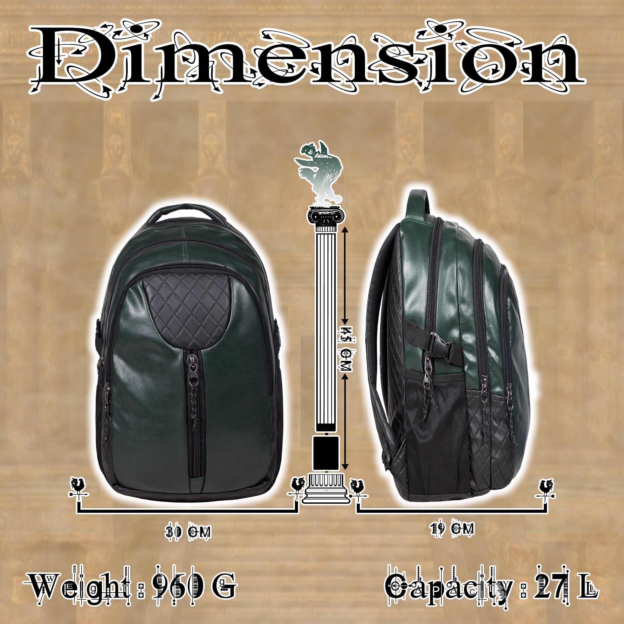 Tycoon 27L Olive Green Laptop Backpack F Gear.in