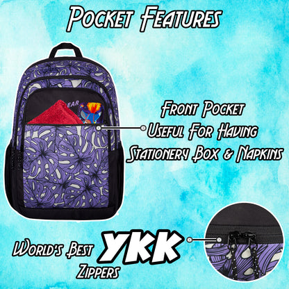 Cohort 36L Lavender Black Palm Backpack