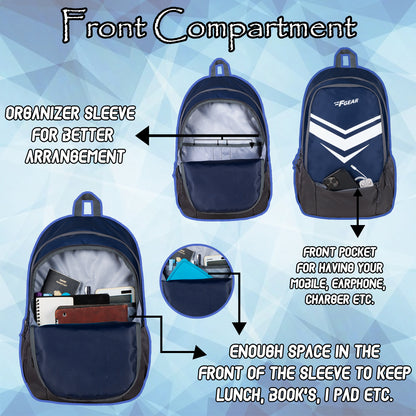 Rivet 30L Blue Grey Backpack