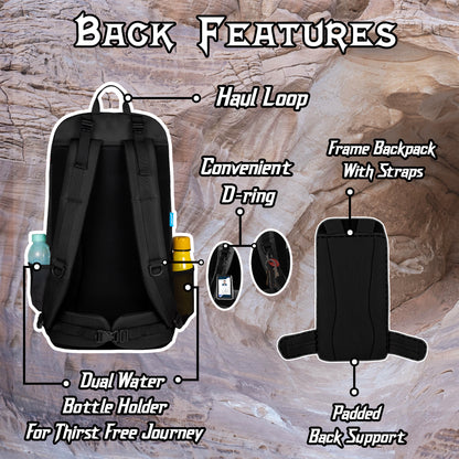 Grit 47L Green Black Palm Rucksack