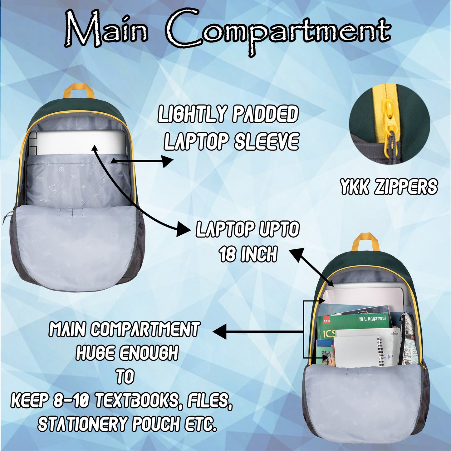 Rivet 30L Spruce Grey Backpack