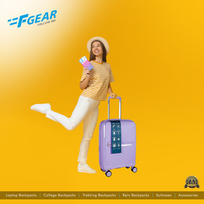STV PP02 20" Lavender Expandable Cabin (Small) Suitcase