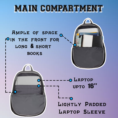 Prefect 23L Grey Navy Blue Backpack