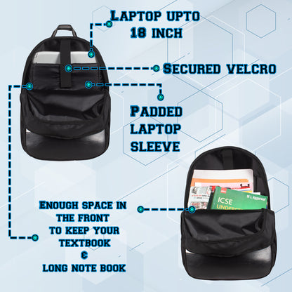Euler 33L Black Laptop Backpack