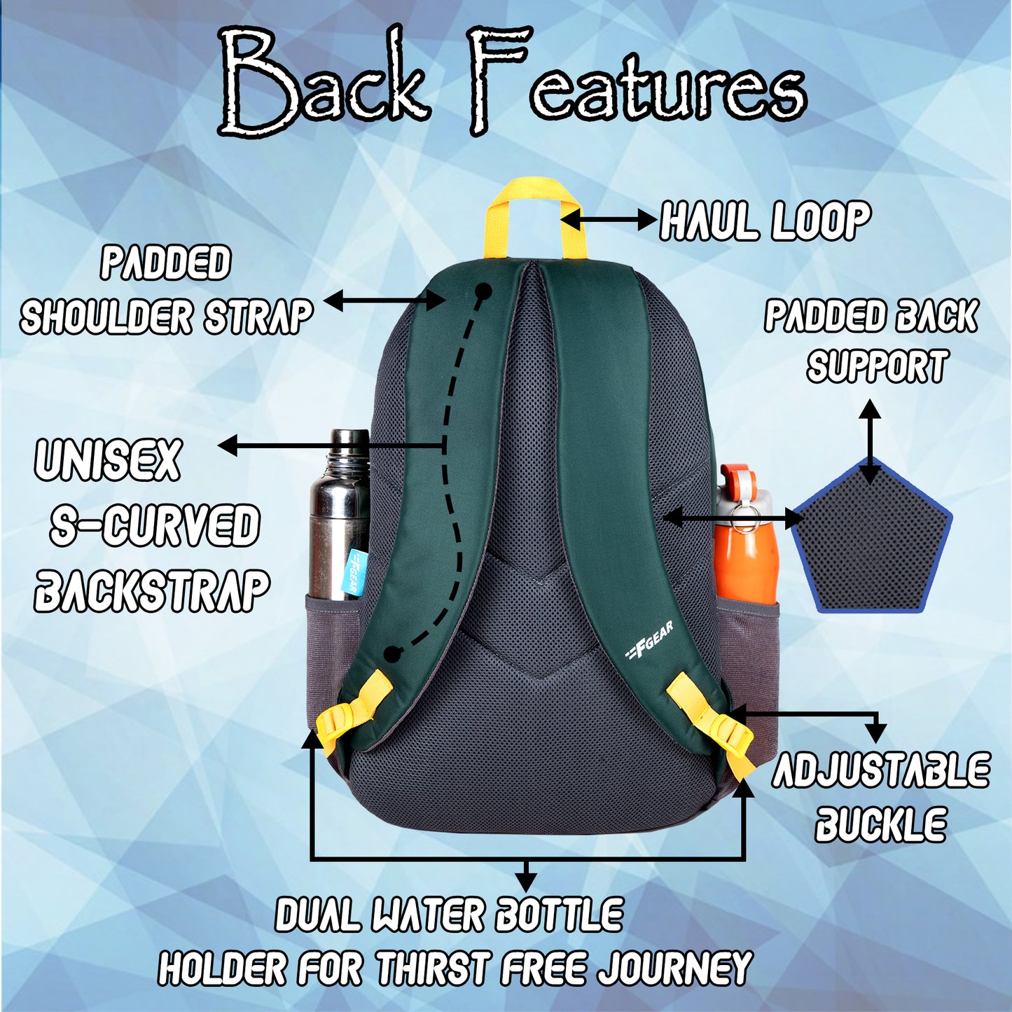 Rivet 30L Spruce Grey Backpack