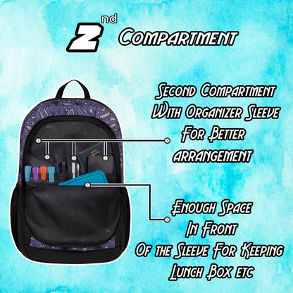 Cohort 36L Lavender Black Palm Backpack