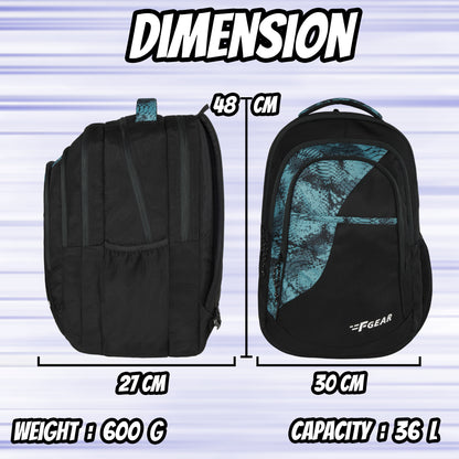 Sharp 36L Black Backpack