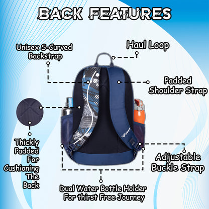 Cole 27L Navy Backpack