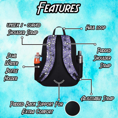 Cohort 36L Lavender Black Palm Backpack