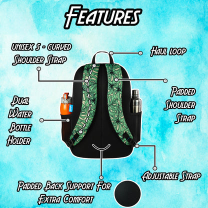 Cohort 36L Green Black Palm Backpack