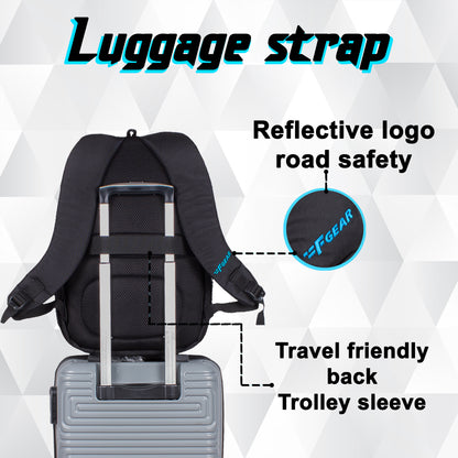Santiago 23L Black Laptop Backpack
