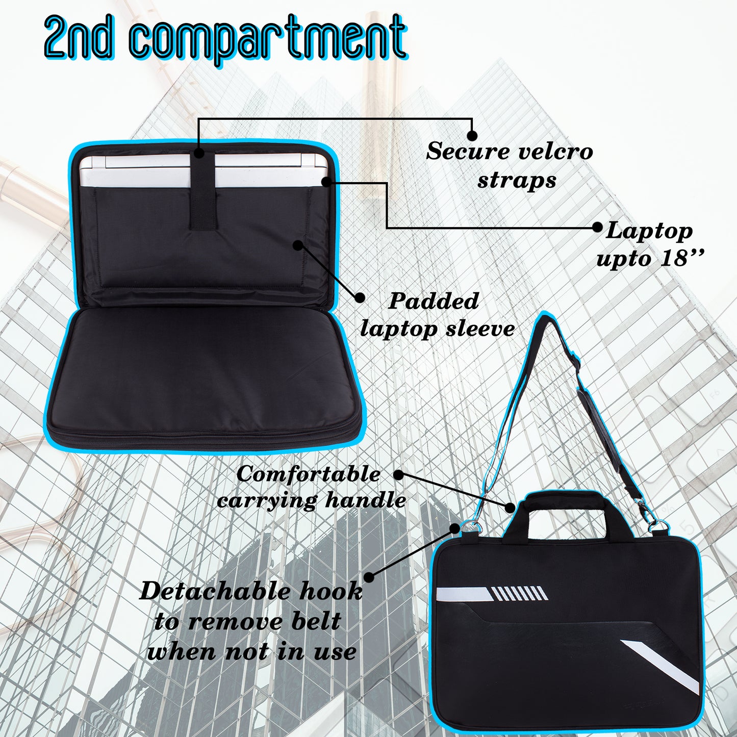 Archimedius 3L Black Office Bag