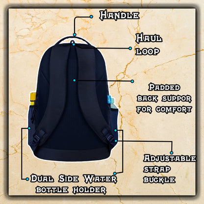 Provost 41L Green Navy Backpack With Rain Cover