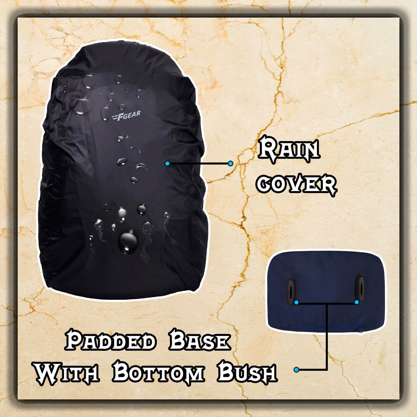Provost 41L Lavender Backpack With Rain Cover