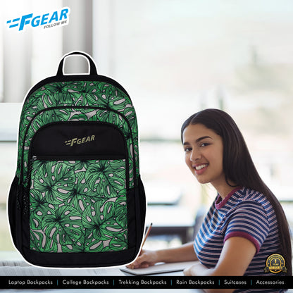 Cohort 36L Green Black Palm Backpack