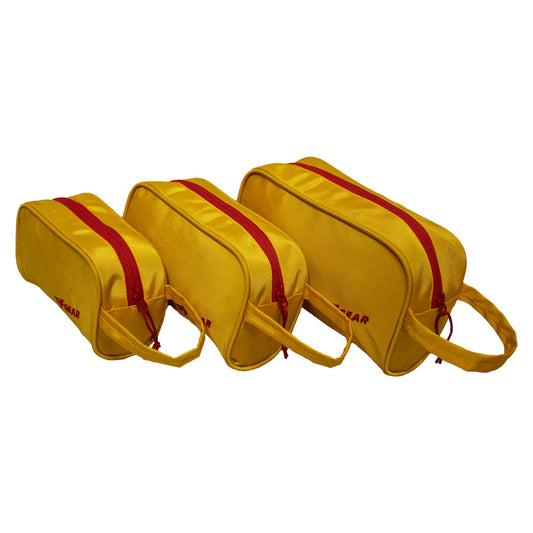 Iris Yellow Pouch Set of 3