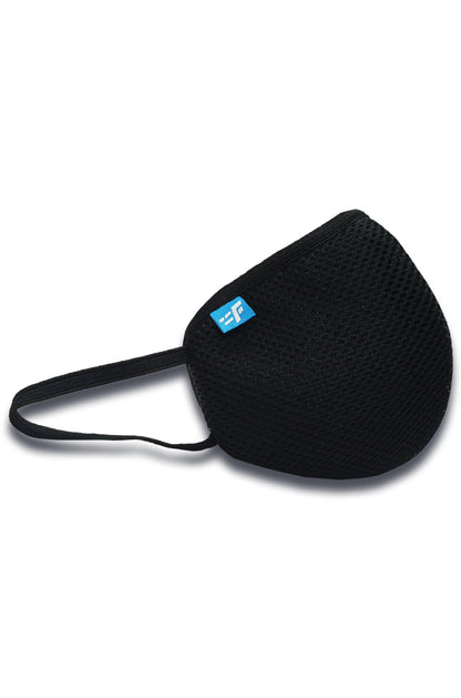 7layer F95 CE ISO SITRA Lab tested >95% BFE reusable washable Safeguard mask Black color Pack of 1